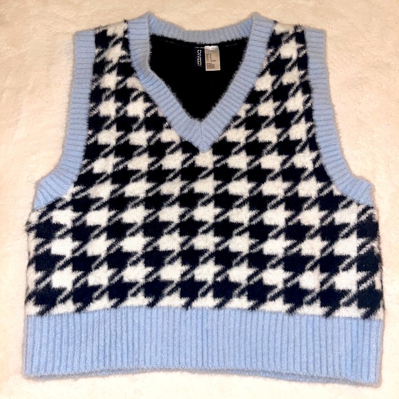 H&M Tops - Cute Blue and Black Sweater Vest from H&M